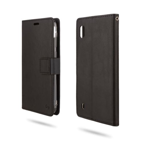 Etui en PU + TPU avec support noir pour votre Samsung Galaxy A10