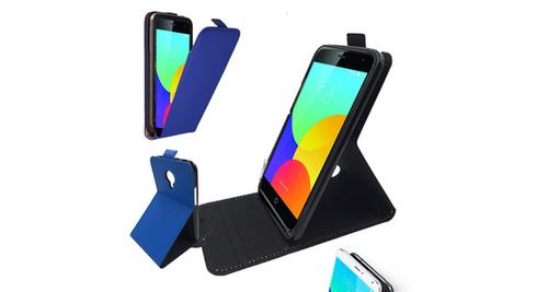 Meizu MX4 bleu avec stand