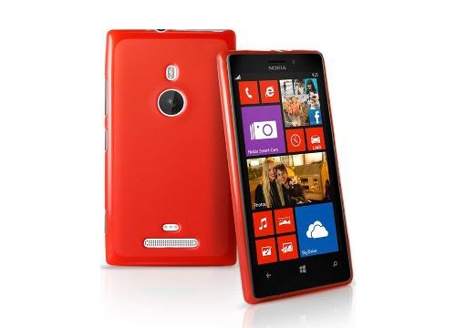 Coque Housse minigel rouge glossy Lumia 925 Nokia