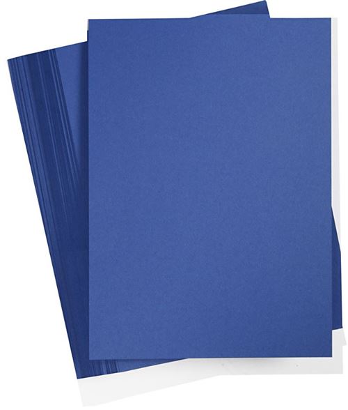 Creotime carton couleur A6 10,5 x 14,8 cm bleu foncé 100 pièces