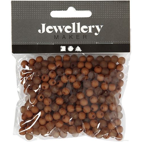 Creotime perles Bijoux 150 pièces marron
