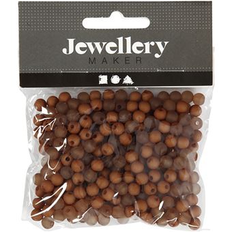 Creotime perles Bijoux 150 pièces marron - 1