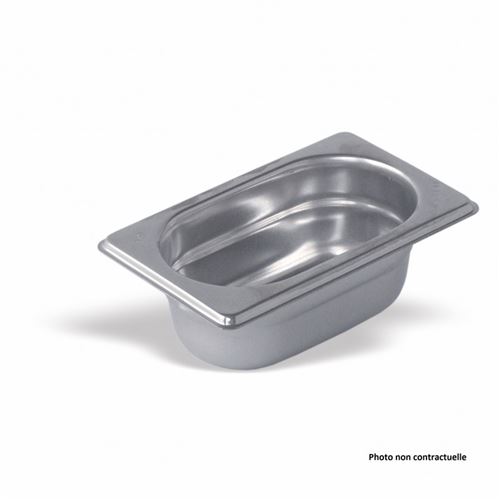 Bac Gastro Inox GN 1/9 - H 100 mm - Pujadas - Inox80 cl