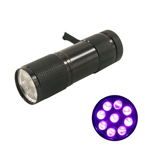 Lampe de poche à lumière noire UV 21 LEDs