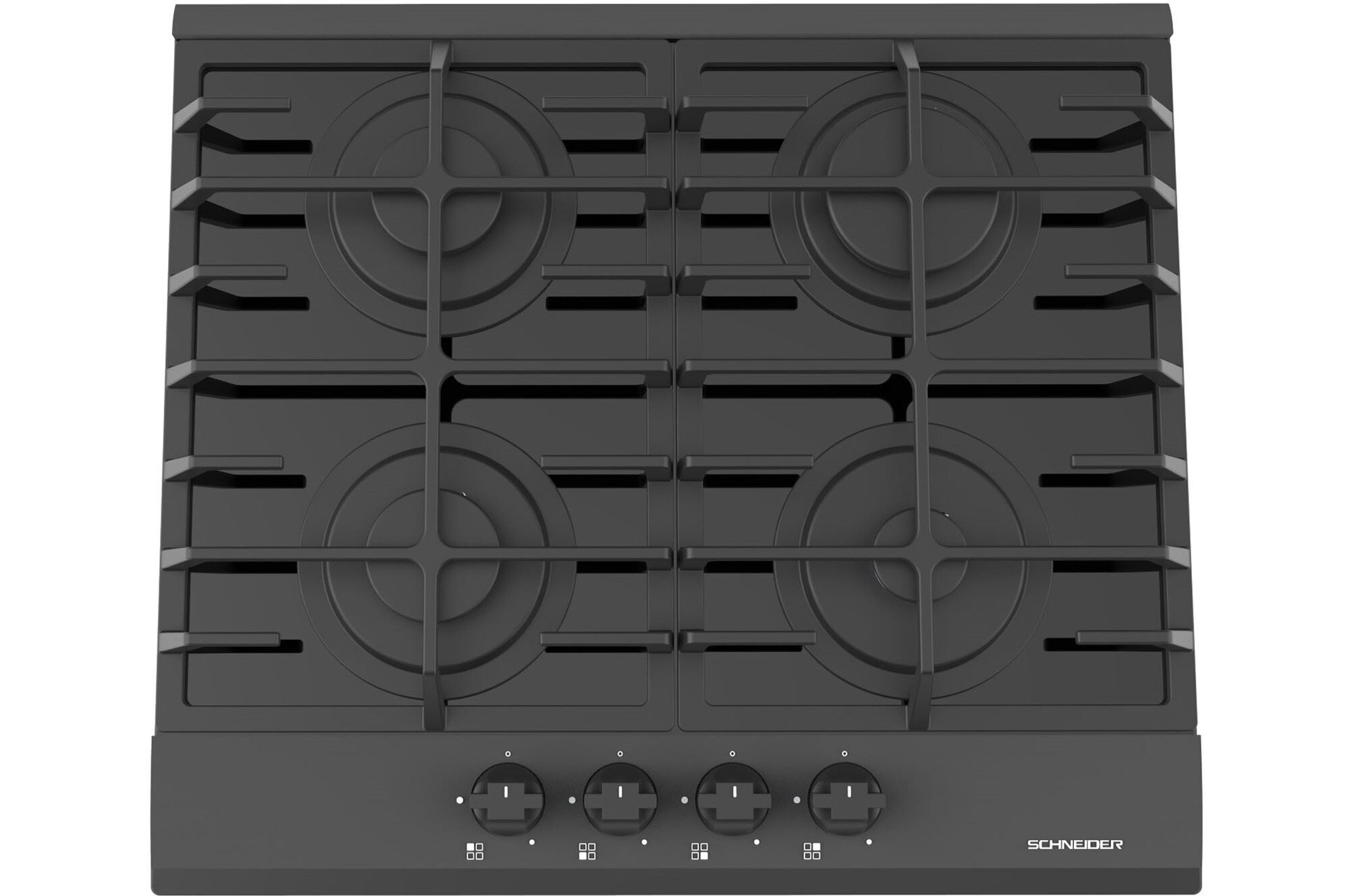 Schneider SCTG6040N3 Table de cuisson au gaz 4 plaques de cuisson