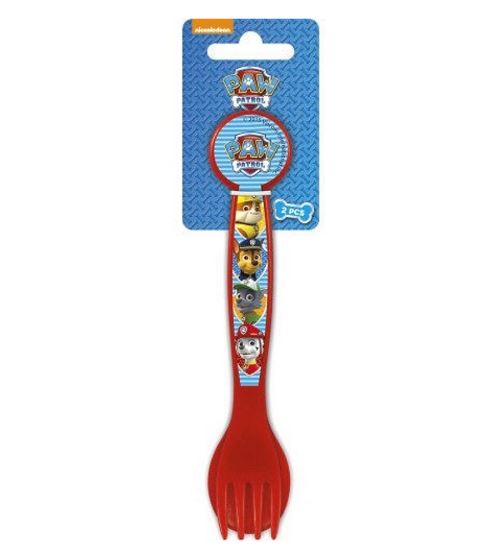 Set 2 Couverts Paw Patrol Cuilliere Fourchette 16 Cm Pvc