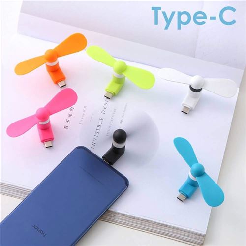 Mini Ventilateur Portable Avec Support Téléphone - Rechargeable USB, Silencieux, Design Mignon