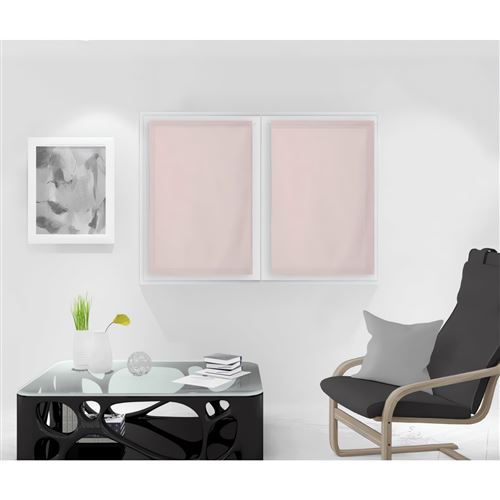 Paire de brise bise 60x90 cm DOLLY rose