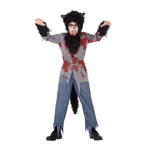 Déguisement pour Enfants Loup sanglant (4 Pcs) (Taille 10-12 Ans)