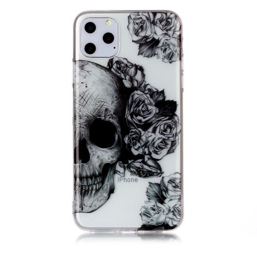 Coque en TPU impression de modèle crâne pour votre Apple iPhone XS Max (2019) 6.5 pouces