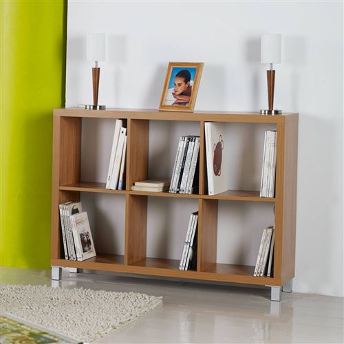 6 étagère Kubox érable creux coloré