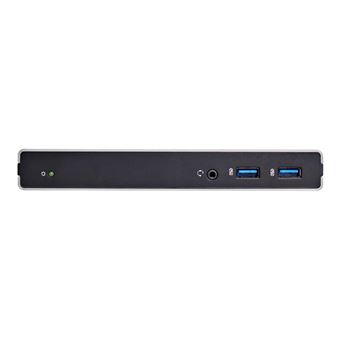 StarTech.com Station d'accueil USB - Réplicateur de ports USB 3.0 - Double affichage DVI avec adaptateurs HDMI et VGA - GbE/Hub USB/Audio - Station d'accueil - USB - DVI - 1GbE - pour P/N: ARMBARDUO, ARMDUAL, ARMDUAL30, ARMSLIMDUO, TB33A1C - 1