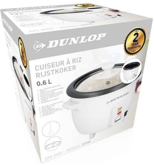Dunlop - 12194 Cuiseur à riz 0,6L 300W