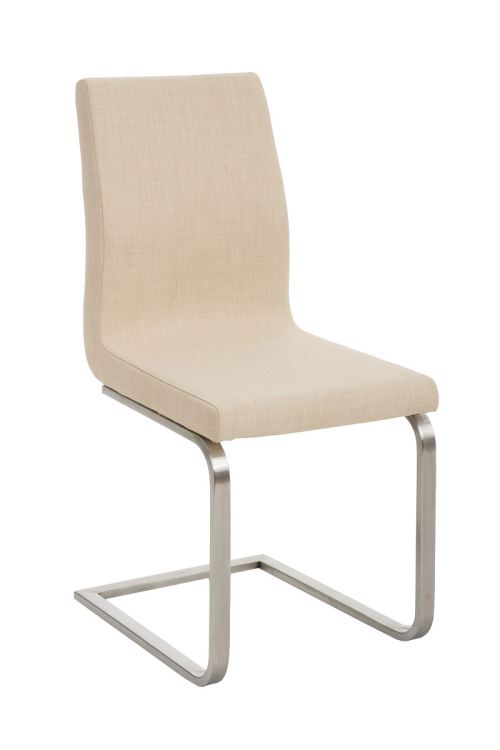 CLP Chaise Belfort revêtement en tissu  Crème