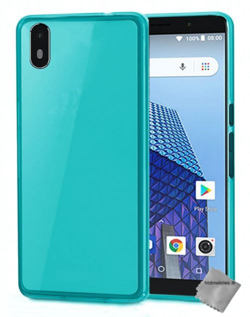 Housse etui coque pochette silicone gel fine pour Archos Access 57 avec film ecran - BLEU