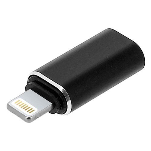 Adaptateur iPhone vers USB-C Charge et Synchronisation - Noir - Lecteur de  carte - Achat & prix