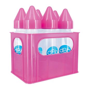 dBb Remond Biberon Polypropyl/ène au Motif C/œurs Forme Cylindrique Rose Fleur 270 ml