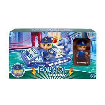 Pinypon Action - Le bateau de police - 1 figurine incluse