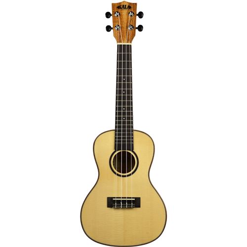 Kala KA-FMTG Solid Spruce Top Flame Maple ukulélé ténor + housse