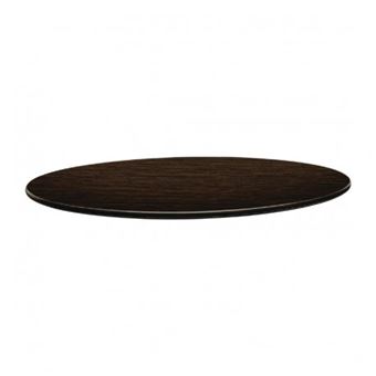 Plateau de table rond 70cm wengé Topalit - Bois - 1