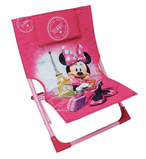 FUN HOUSE 712890 Disney Minnie Chaise/Fauteuil de Plage Pliable pour Enfant