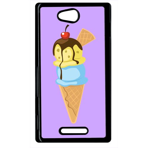 Coque Sony Xperia C Glace Cornet Violet