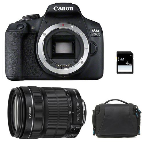 Canon Eos 2000D + 18-135 Is Stm + Sac + Sd 4Go