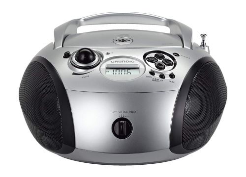 Grundig Grb 2000 Usb Numérique 3w Noir, Argent Radio Cd - Radios Cd (numérique, Fm, Lecteur, Cd-da,cd-r,cd-rw, 3 W, Mp3,wma)