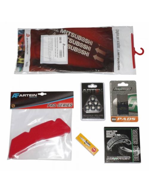 Kit entretien scoot adaptable gilera 50 stalker 1997+2011-piaggio 50 typhoon 1998+2009 -selection p2r-