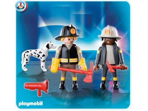 Playmobil Blister Pompiers et Chien