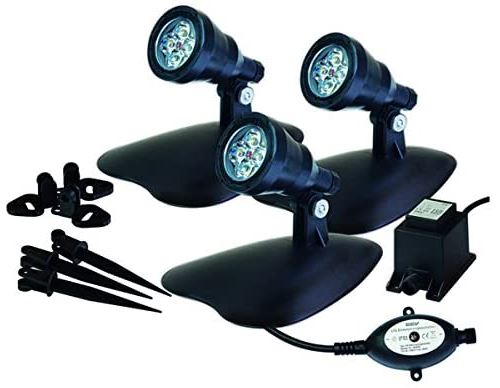 GEV Leuchten étanche IP 68, plastique, 4 W, noir, 5,4 x 5,4 x 8,8 cm, 4 unités