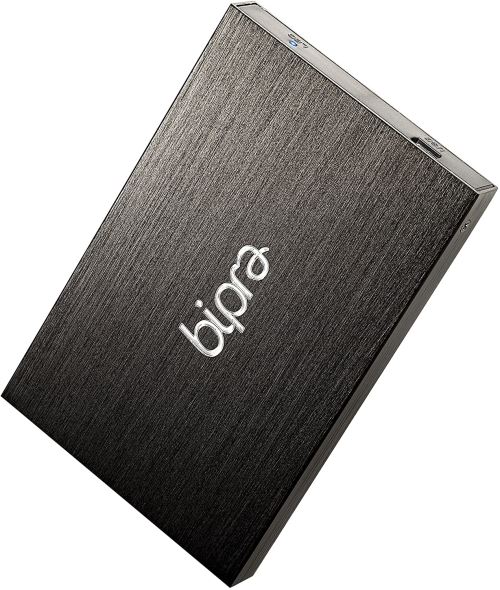 Bipra Disque Dur Externe 2,5 /63,5 mm, FAT32, Noir 250 GB - Schwarz