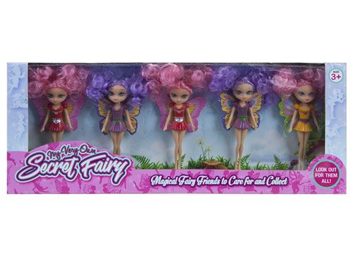 Kamparo 5 mini poupées fées 10 cm