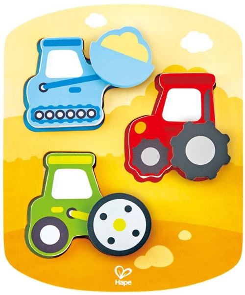 Hape Puzzle de construction dynamique 3 pièces