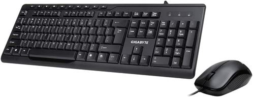 Gigabyte KM6300 - Ensemble clavier et souris - USB - noir