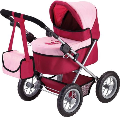 Bayer transport de poupée à la Trendy rouge / rose 67 cm