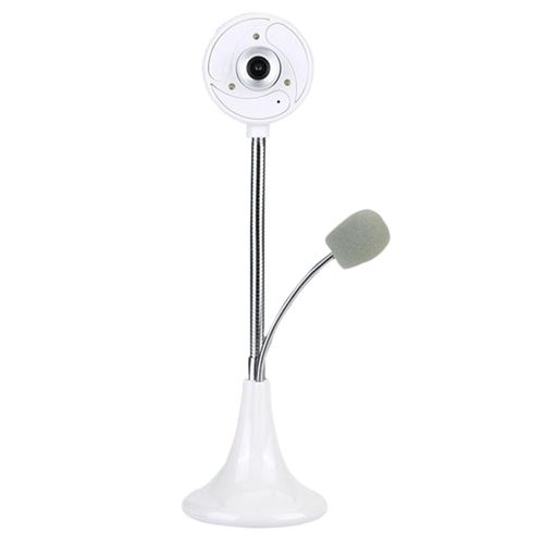 Webcam T62 40w pixels HD USB 2.0 avec microphone - Blanc
