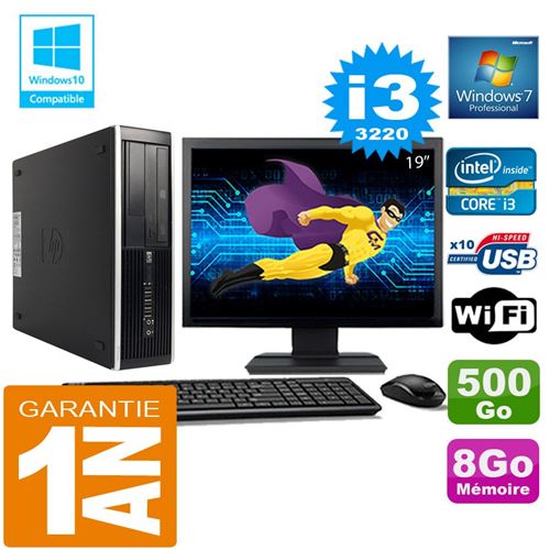 Acheter Pc hp compaq 8300 sff core i3-3220 ram 8go disque 500 go wifi w7 ecran 19' État correct - 189,00 € Pc hp compaq 8300 sff core i3-3220 ram 8go disque 500 go wifi w7 ecran 19' État correct - Hewlett-Packard reconditionné disponible sur Fnac
