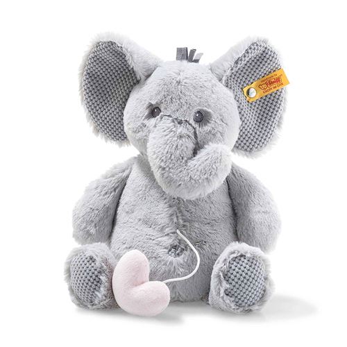 Steiff Soft Cuddly Friends éléphant Ellie avec boîte à musique - 26 cm
