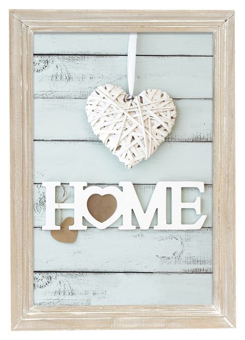 Zep T15518 Cadre Photo 18 x 24 cm Vintage Naturel Bois Nature, Blanc 28 x 21 x 2,1 cm