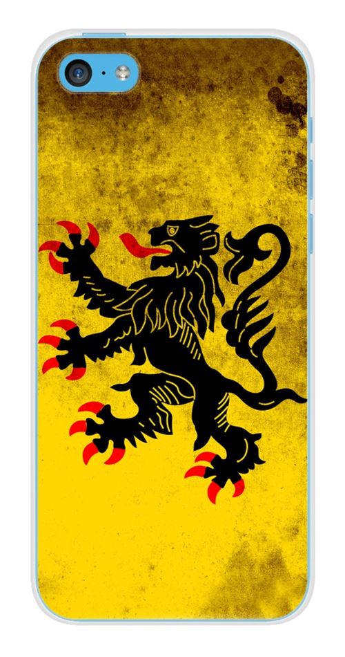 Coque en silicone imprimée compatible Apple iPhone 5C Drapeau Nord