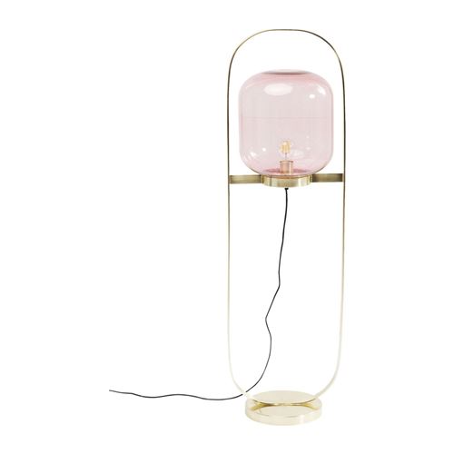 Lampadaire Jupiter fuchsia et laiton Kare Design