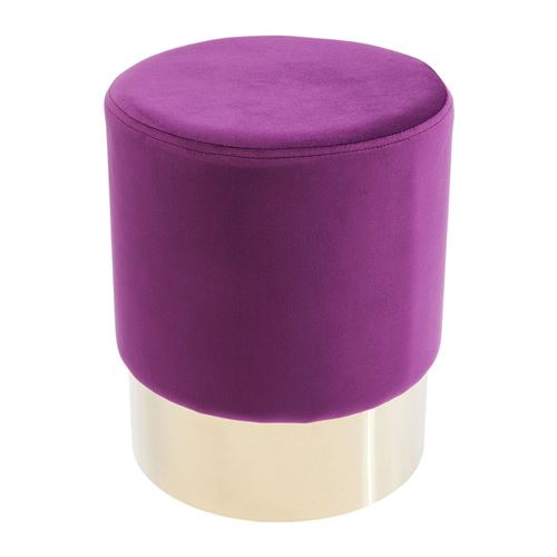 Tabouret Cherry violet et laiton Kare Design