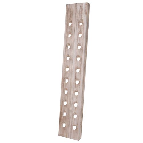 Étagère à bouteilles, pour 20 bouteilles, style shabby brun naturel