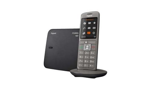 Gigaset CL660A - Téléphone sans fil - système de répondeur avec ID d'appelant - DECTGAP - noir, anthracite