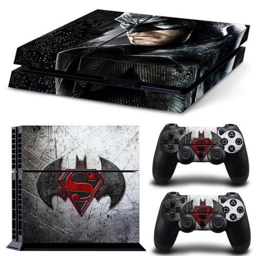 Autocollant Stickers Skin de Protection pour Console et Manette Sony Playstation PS4 - Batman #34