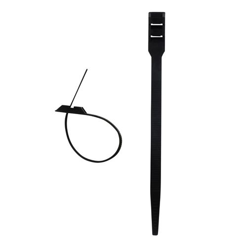 Zenitech Noir - Lot De 100 Colliers De Câblage 9X 180Mm