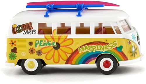 WIKING zinc miniature VW T1 Flower Powermoulé sous pression 1:87 jaune