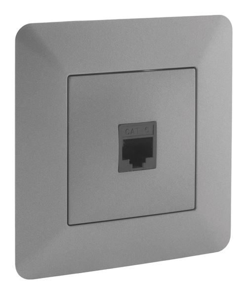 Non Communiqué Zenitech - Prise Téléphone Rj45 Artezo - Titanium