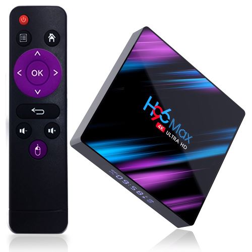 H96 MAX-3318 Android 9.0 TV BOX RK3318 4G / 64G 2.4G + 5G WIFI 100M LAN USB3.0